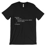 White On Black CSS Designer Women's T-Shirt