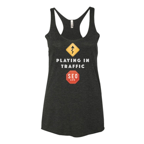 Playing In Traffic SEO Marketer Women's Tank Top